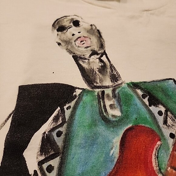 Vintage John Doe Mens T-shirt XL Maris Lewis 96 Musician Guitar - Picture 3 of 7